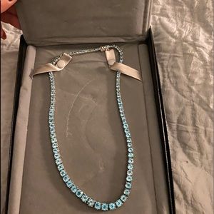Blue topaz necklace